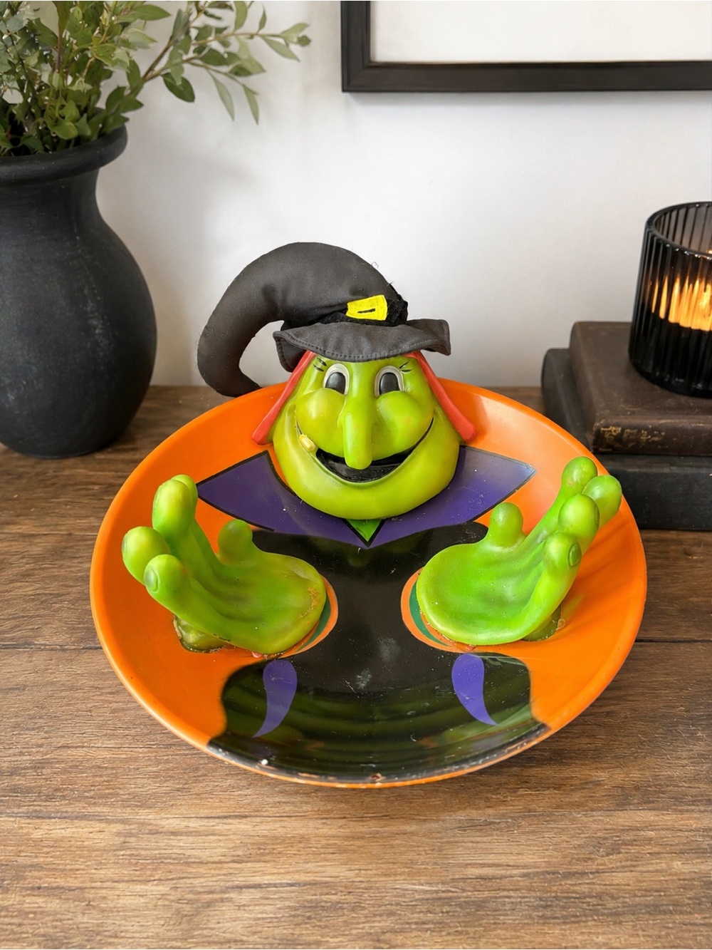 90a Halloween Witch Candy Bowl
